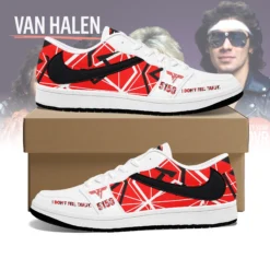 Gleammerch Van Halen Band AJ1 Low Sneakers Shoes For Men And Women