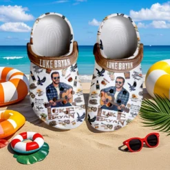 Gleammerch Luke Bryan Crocs Crocband Clogs Shoes Comfortable For Men Women and Kids