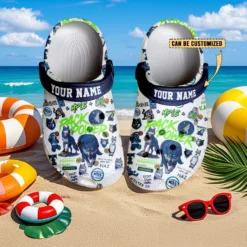 Gleammerch Minnesota Timberwolves NBA Crocs Crocband Clogs Shoes Comfortable For Men Women and Kids