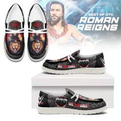 Gleammerch Roman Reigns Personalized Hey Dude Shoes For Men And Women