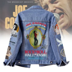 Gleammerch Joe Cocker Denim Jacket Gift For Fans