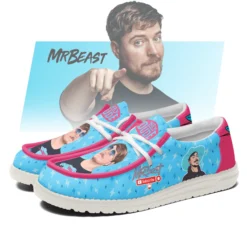 Gleammerch MrBeast Personalized Hey Dude Shoes For Men And Women
