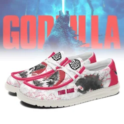 Gleammerch Godzilla Personalized Hey Dude Shoes For Men And Women