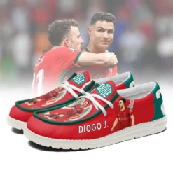 Gleammerch Diogo Jota Personalized Hey Dude Shoes For Men And Women