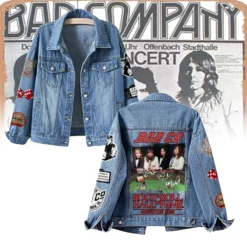 Gleammerch Bad Company Band x Rock & Roll Hall of Fame Denim Jacket Gift For Fans