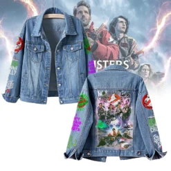 Gleammerch Ghostbusters Movies Denim Jacket Gift For Fans