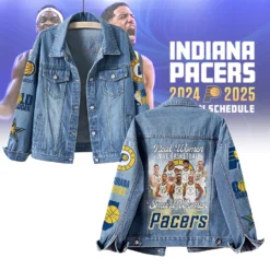 Gleammerch Indiana Pacers NBA Denim Jacket Gift For Fans
