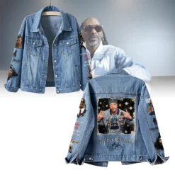 Gleammerch Snoop Dogg Music Denim Jacket Gift For Fans