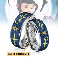 Gleammerch Coraline x Halloween Silver Tungsten Rings Gift For Fans