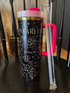 Click to view full screen Gleammerch New York Knicks NBA Custom Stanley Quencher 40oz Stainless Steel Tumbler With Handle photo review