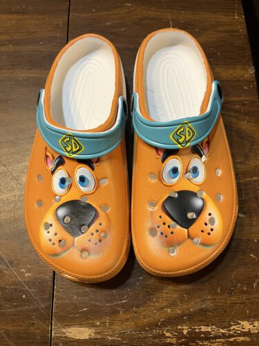 Click to view full screen Gleammerch Scooby Doo x Halloween Crocs Crocband Clogs Shoes Comfortable For Men Women and Kids photo review