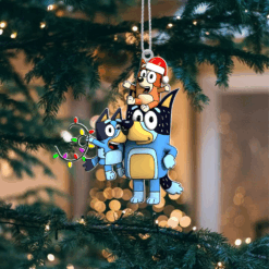 Gleammerch Bluey x Christmas Acrylic Ornament Gift For Fans - Style 6