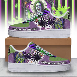 Gleammerch Beetlejuice x Halloween Air Low-Top Sneakers Shoes For Men And Women