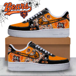 Gleammerch Chicago Bears x Halloween Air Low-Top Sneakers Shoes For Men And Women