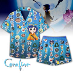 Gleammerch Coraline x Halloween Short Pajamas Set Gifts For Fans