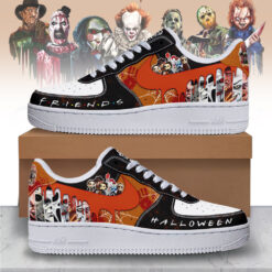 Gleammerch Halloween Horror Friends Air Low-Top Sneakers Shoes For Men And Women