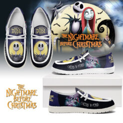 Gleammerch The Nightmare Before Christmas x Halloween Personalized Hey Dude Shoes For Men And Women