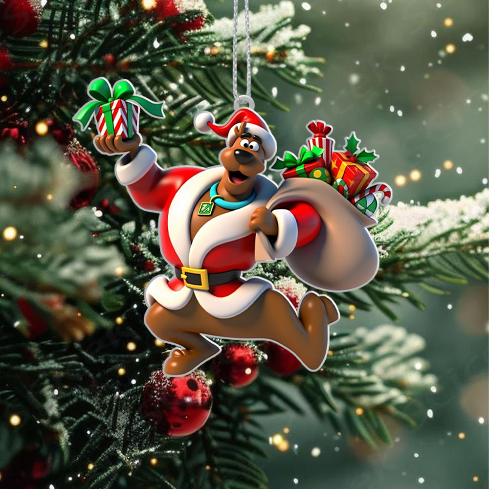 Gleammerch Scooby Doo x Christmas Acrylic Ornament Gift For Fans - Style 1