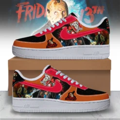 Gleammerch Horror Chibi Halloween Air Low-Top Sneakers Shoes For Men And Women - Friday The 13TH