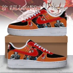 Gleammerch Horror Chibi Halloween Air Low-Top Sneakers Shoes For Men And Women - IT Halloween