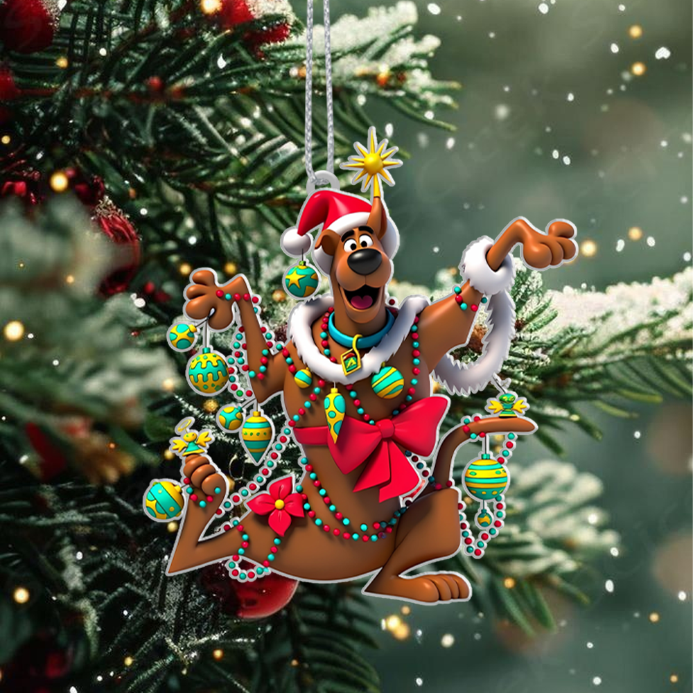 Gleammerch Scooby Doo x Christmas Acrylic Ornament Gift For Fans - Style 3