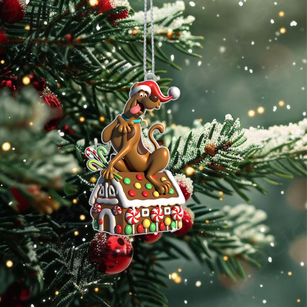 Gleammerch Scooby Doo x Christmas Acrylic Ornament Gift For Fans - Style 4