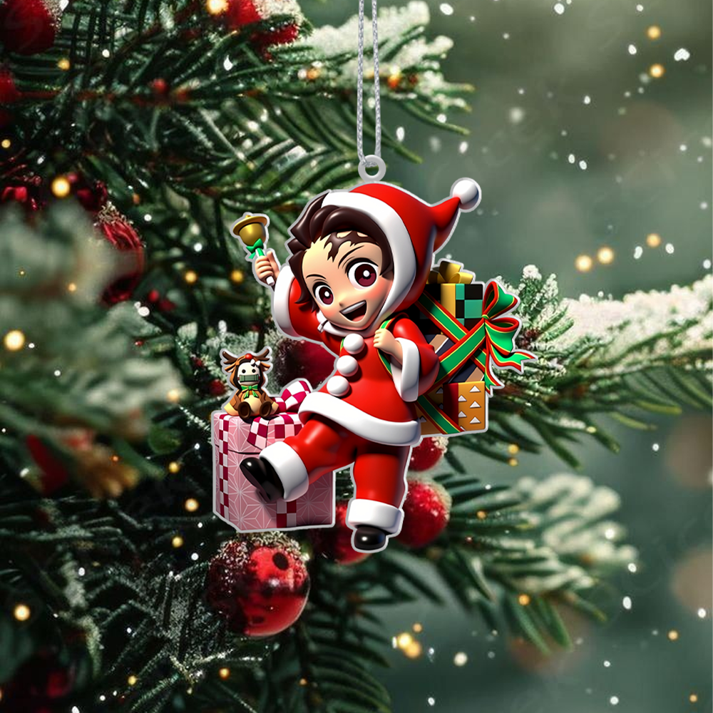 Gleammerch Demon Slayer x Christmas Acrylic Ornament Gift For Fans - Style 5