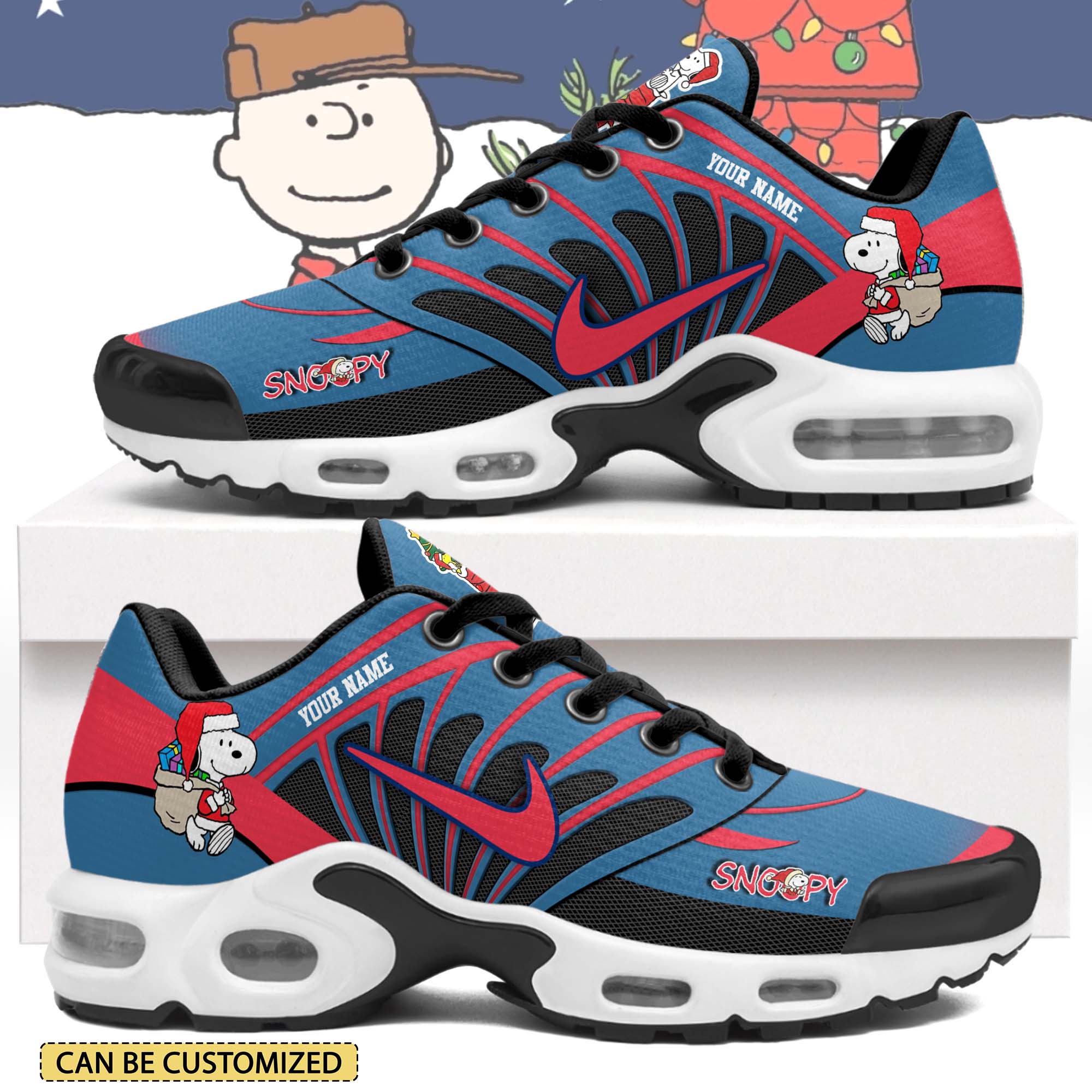 Gleammerch Snoopy x Christmas TN Shoes Sneakers For Men And Women