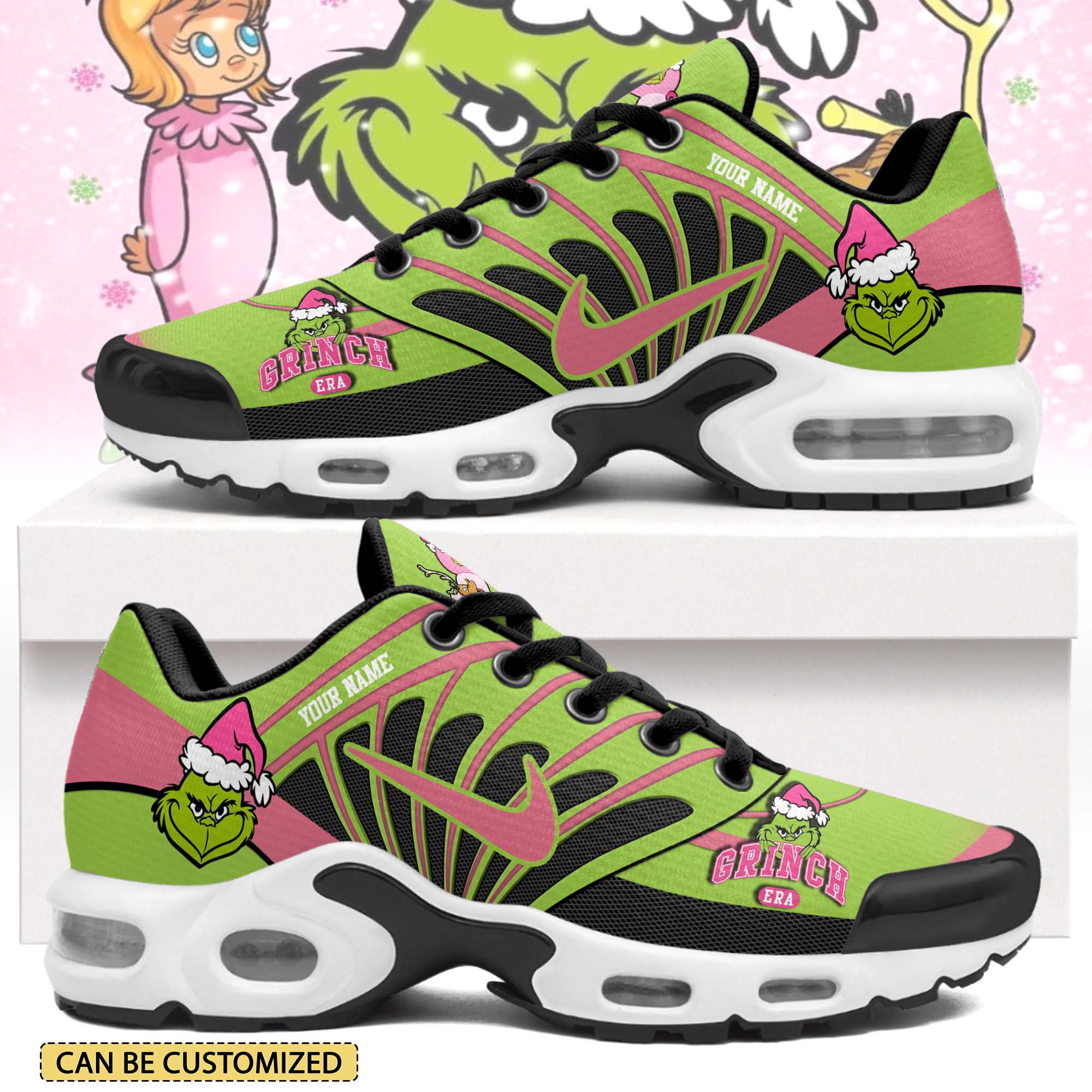 Gleammerch The Grinch x Christmas TN Shoes Sneakers For Men And Women