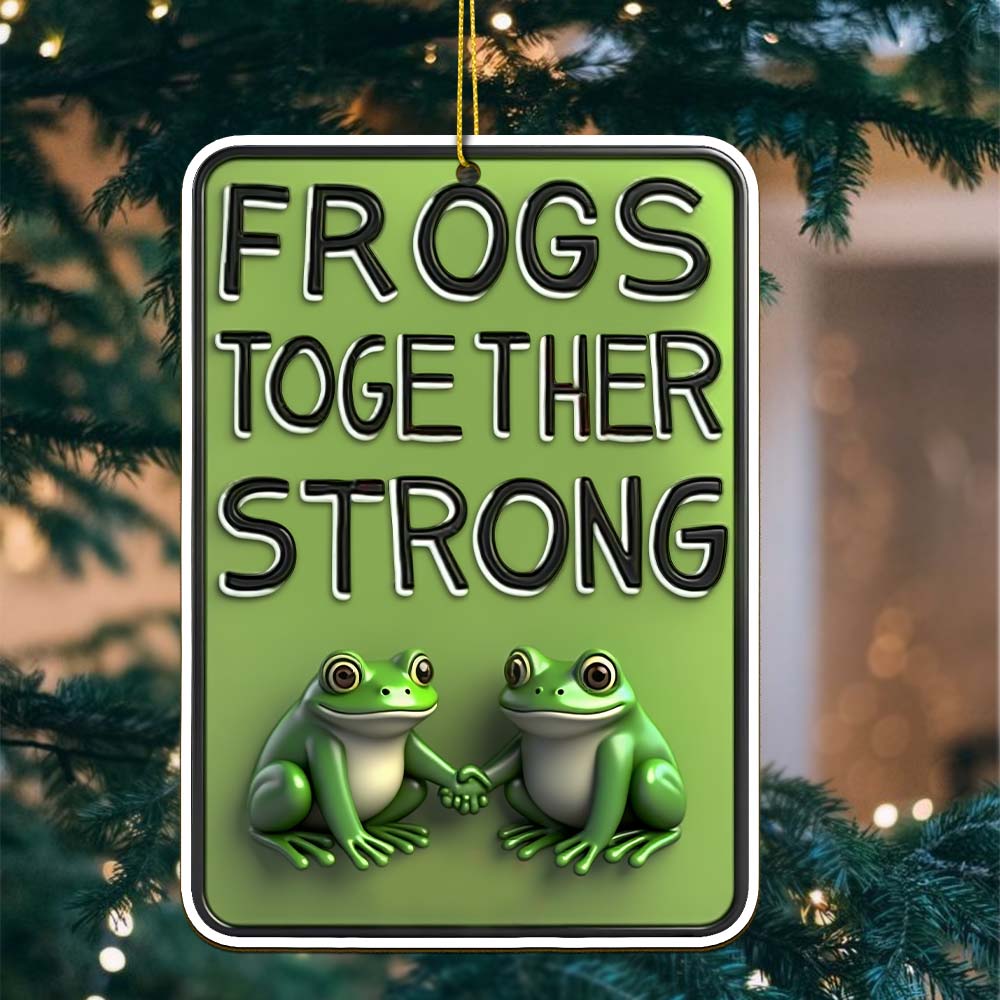 Gleammerch Portland Frog Resist Acrylic Ornament Gift For Fan - Style 1
