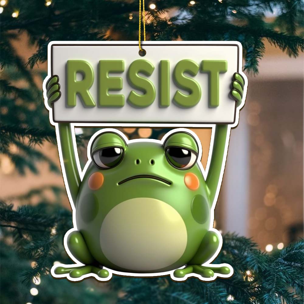 Gleammerch Portland Frog Resist Acrylic Ornament Gift For Fan - Style 3
