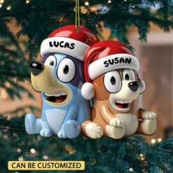 Gleammerch Bluey x Christmas Acrylic Ornament Gift For Fan - Style 3
