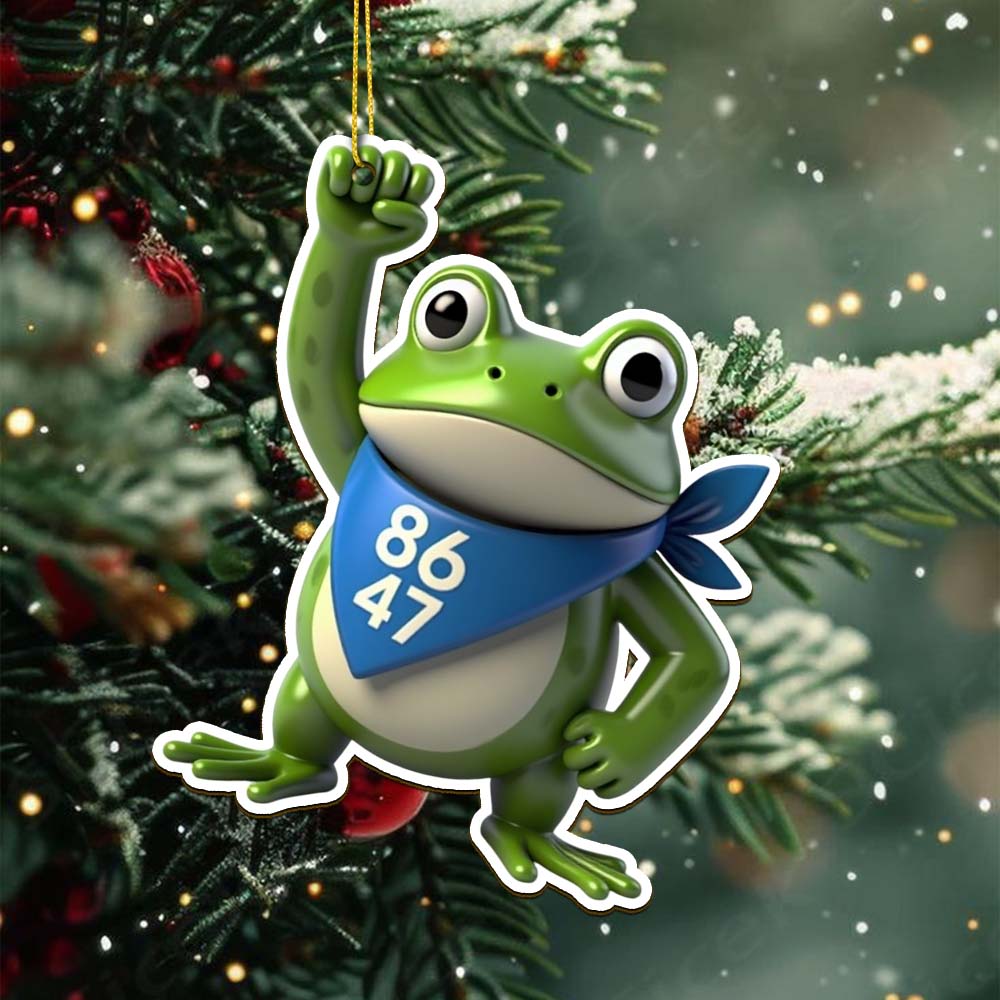 Gleammerch Portland Frog Resist Acrylic Ornament Gift For Fan - Style 4