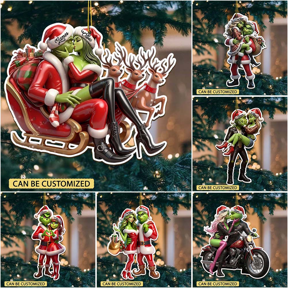 Gleammerch The Grinch Acrylic Ornament Gift For Fan