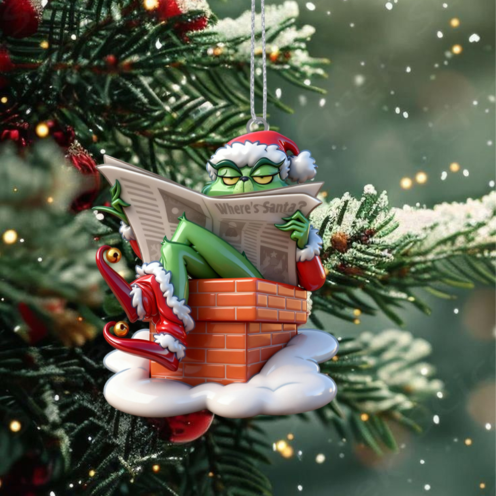 Gleammerch The Grinch Acrylic Ornament Gift For Fan - Style 6