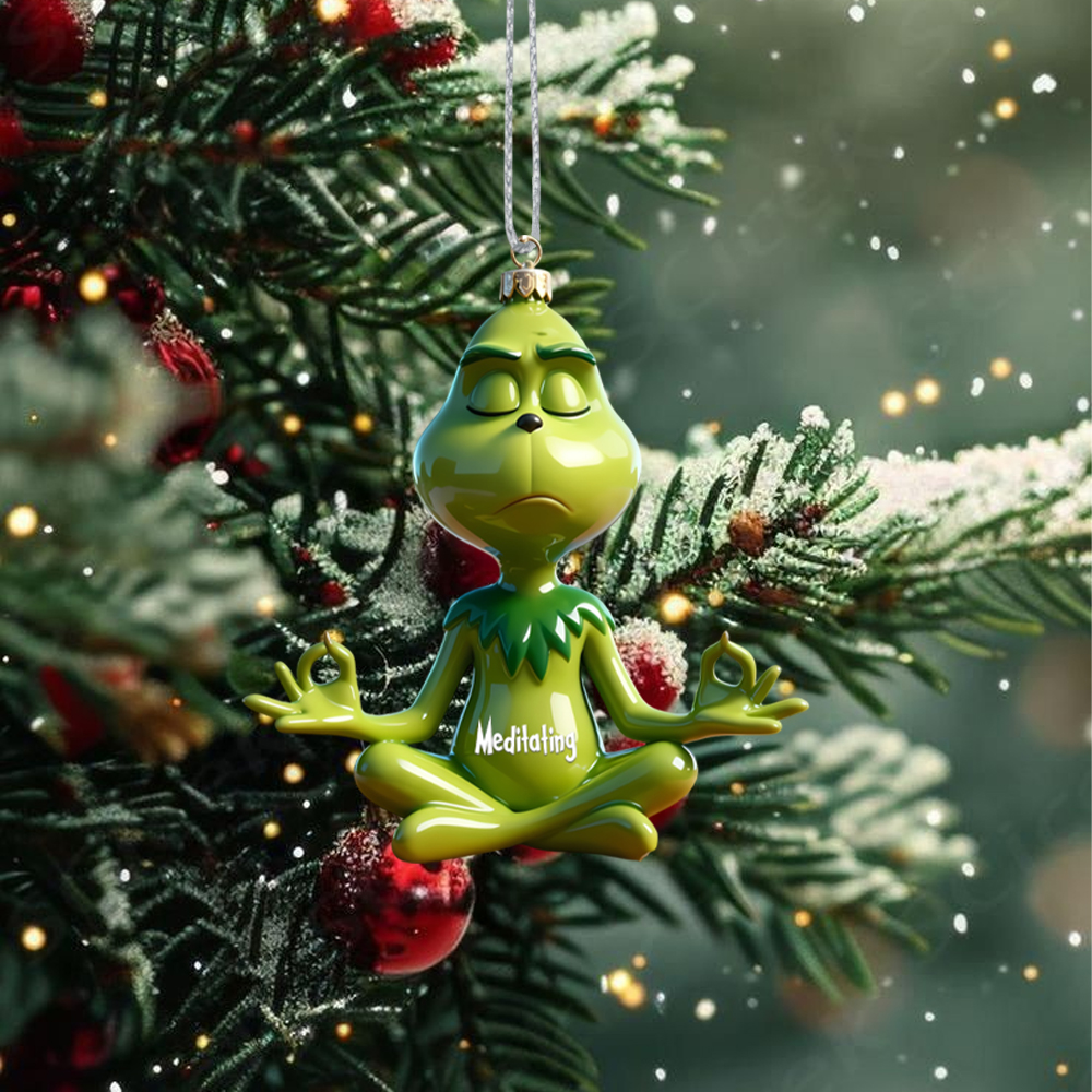 Gleammerch The Grinch Acrylic Ornament Gift For Fan