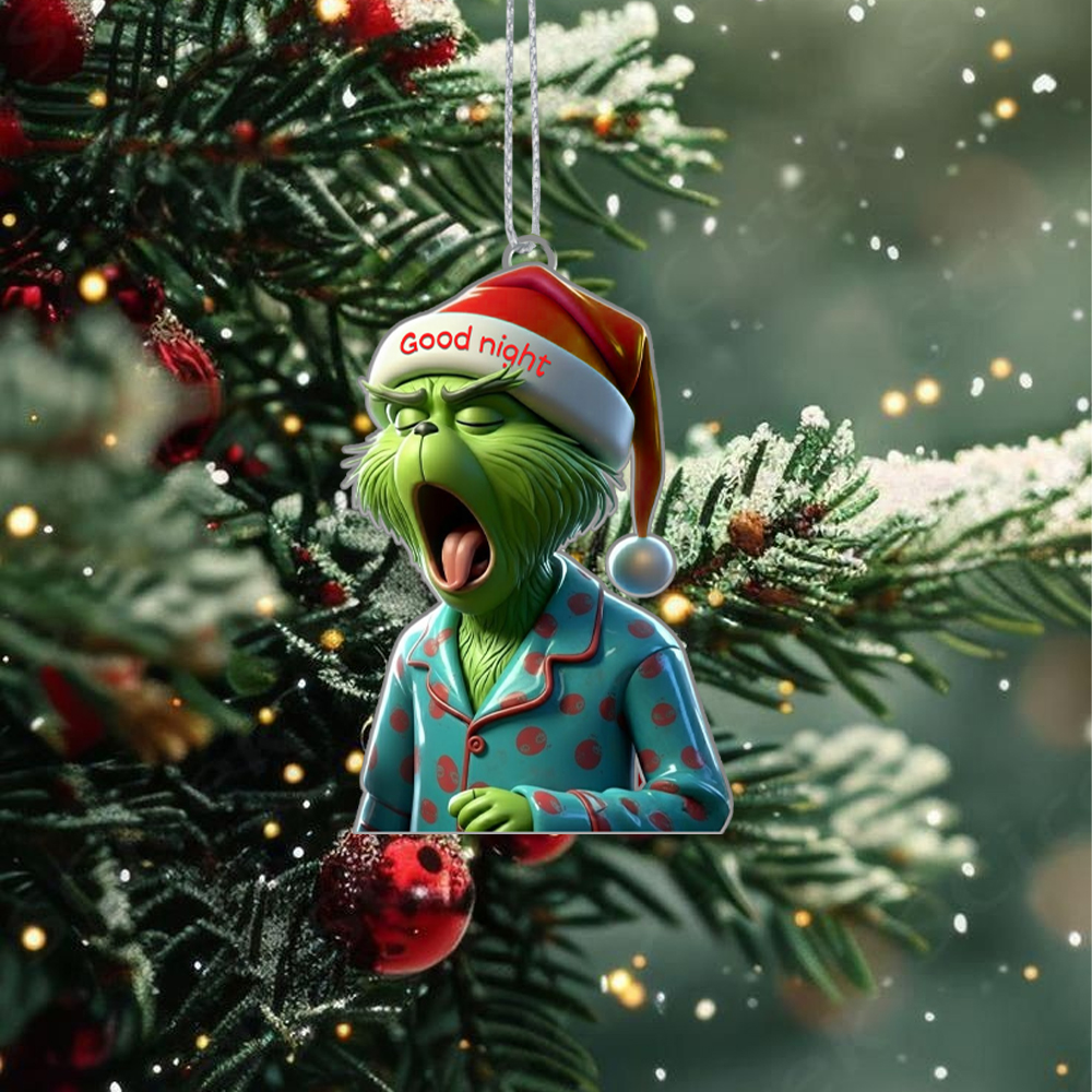 Gleammerch The Grinch Acrylic Ornament Gift For Fan