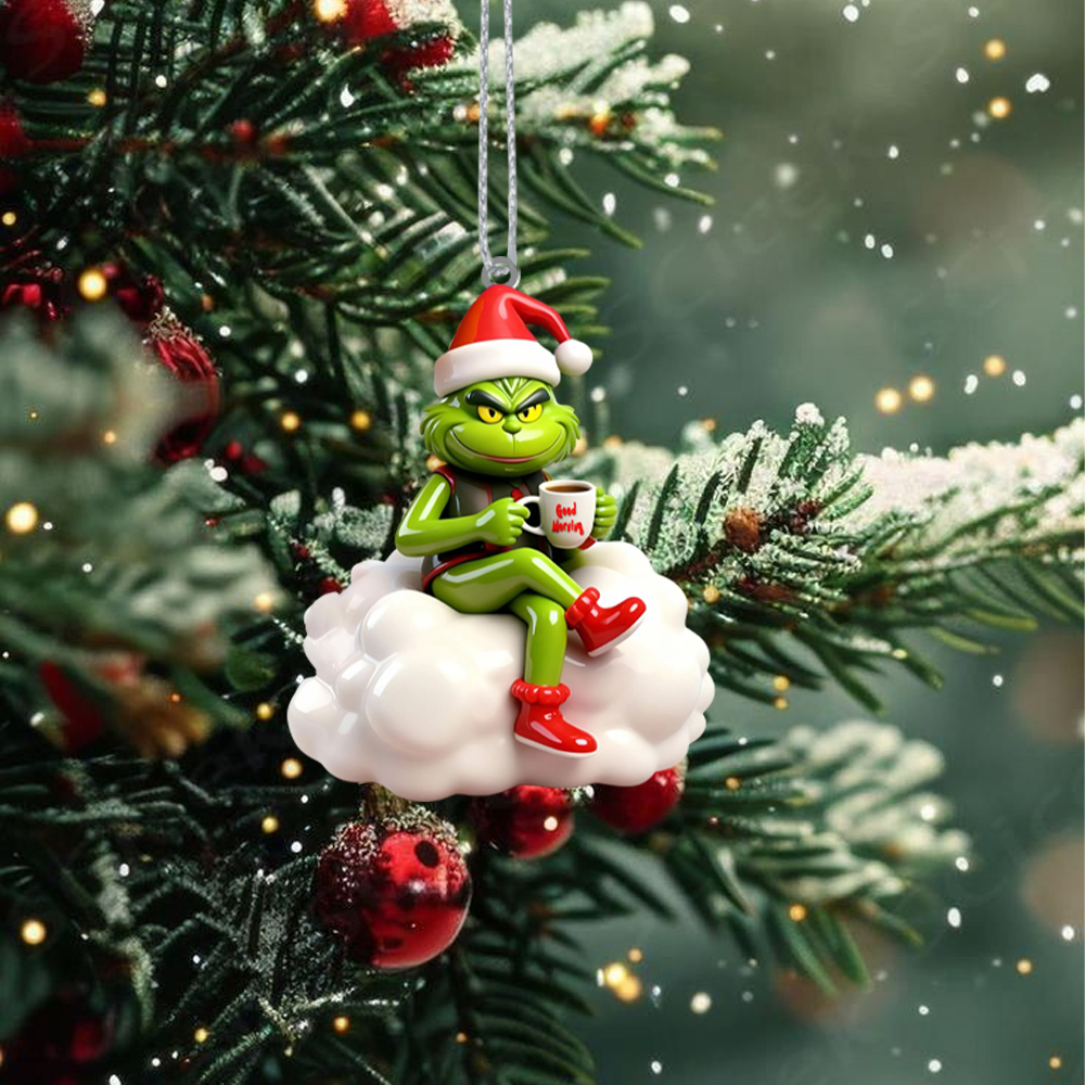Gleammerch The Grinch Acrylic Ornament Gift For Fan