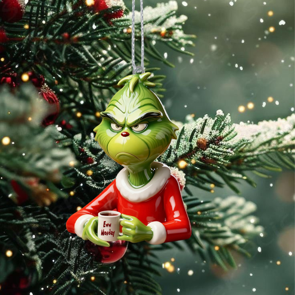 Gleammerch The Grinch Acrylic Ornament Gift For Fan