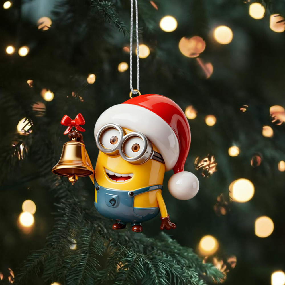 Gleammerch Minions x Christmas Acrylic Ornament Gift For Fan - Style 2