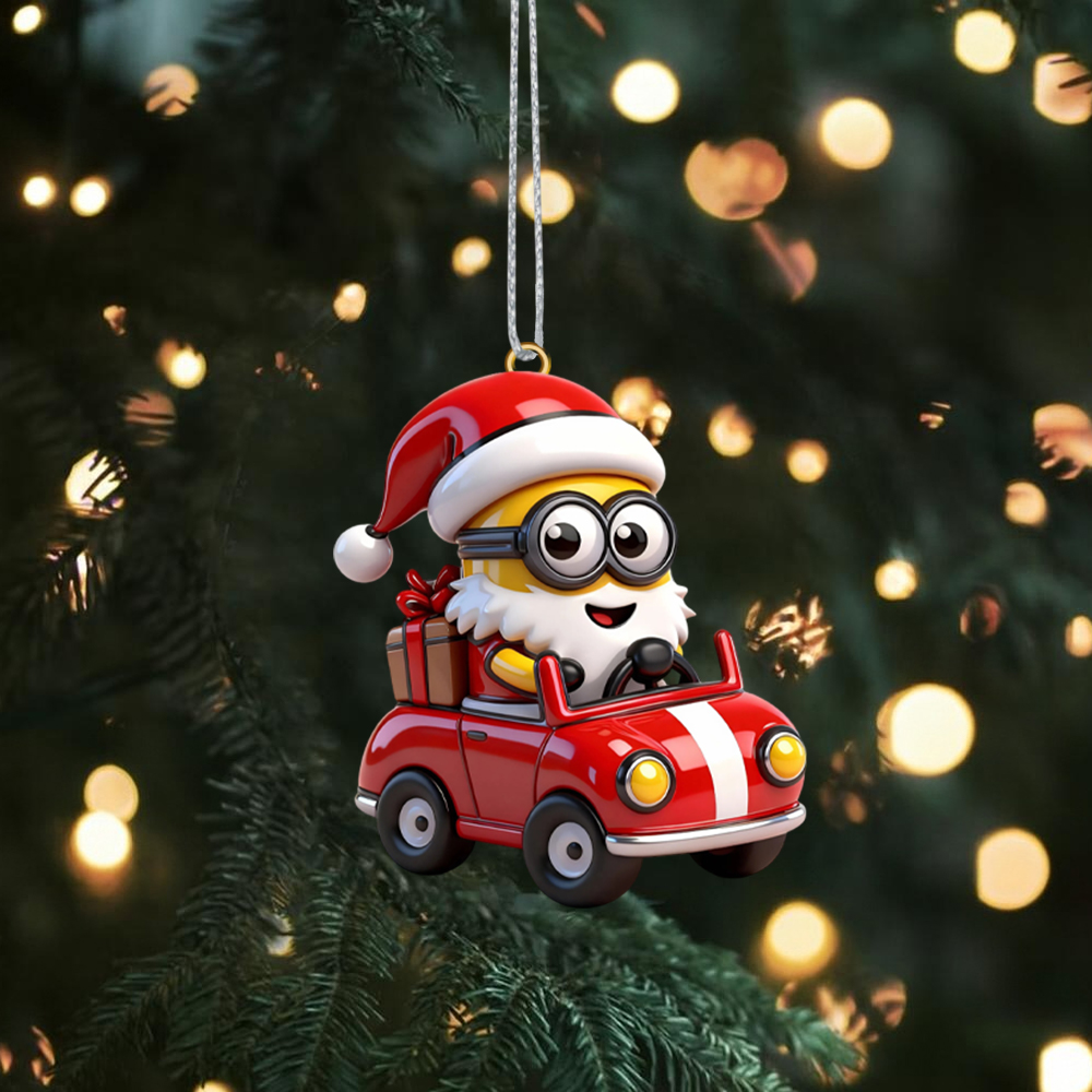 Gleammerch Minions x Christmas Acrylic Ornament Gift For Fan - Style 6