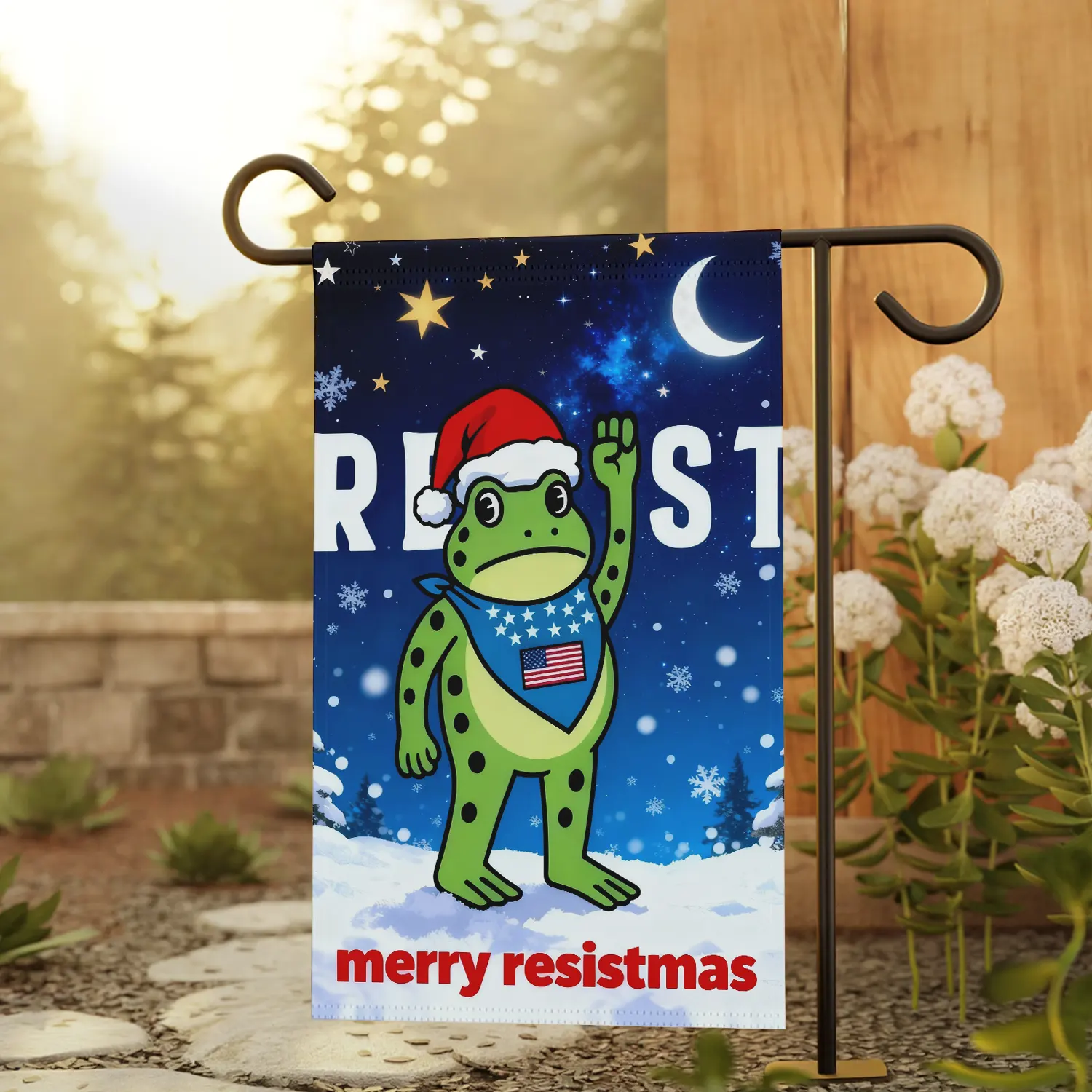 Gleammerch ELF Movie Garden Flag Gift For Fan