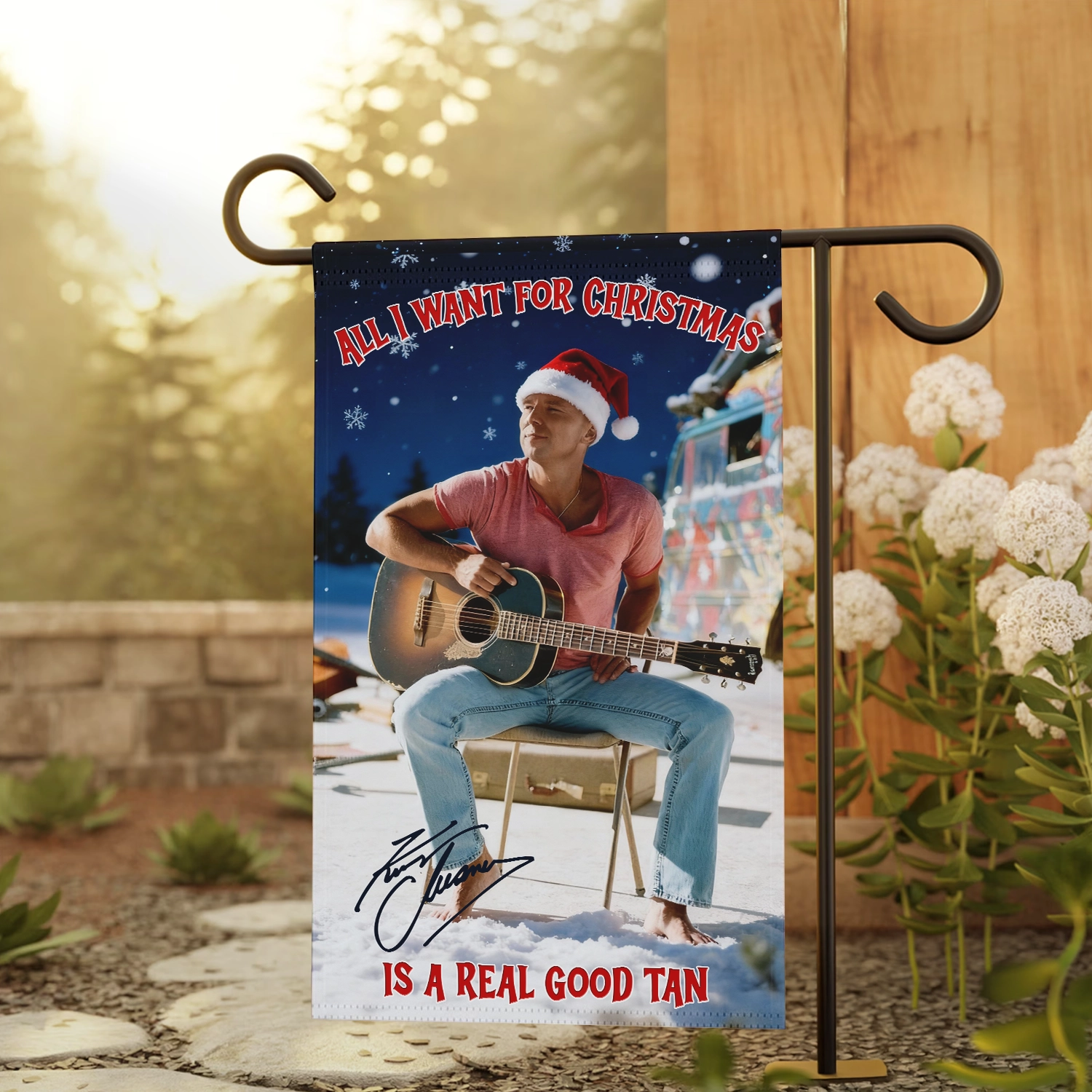 Gleammerch Kenny Chesney Garden Flag Gift For Fan