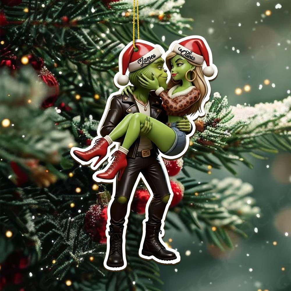 Gleammerch The Grinch Acrylic Ornament Gift For Fan - Style 3