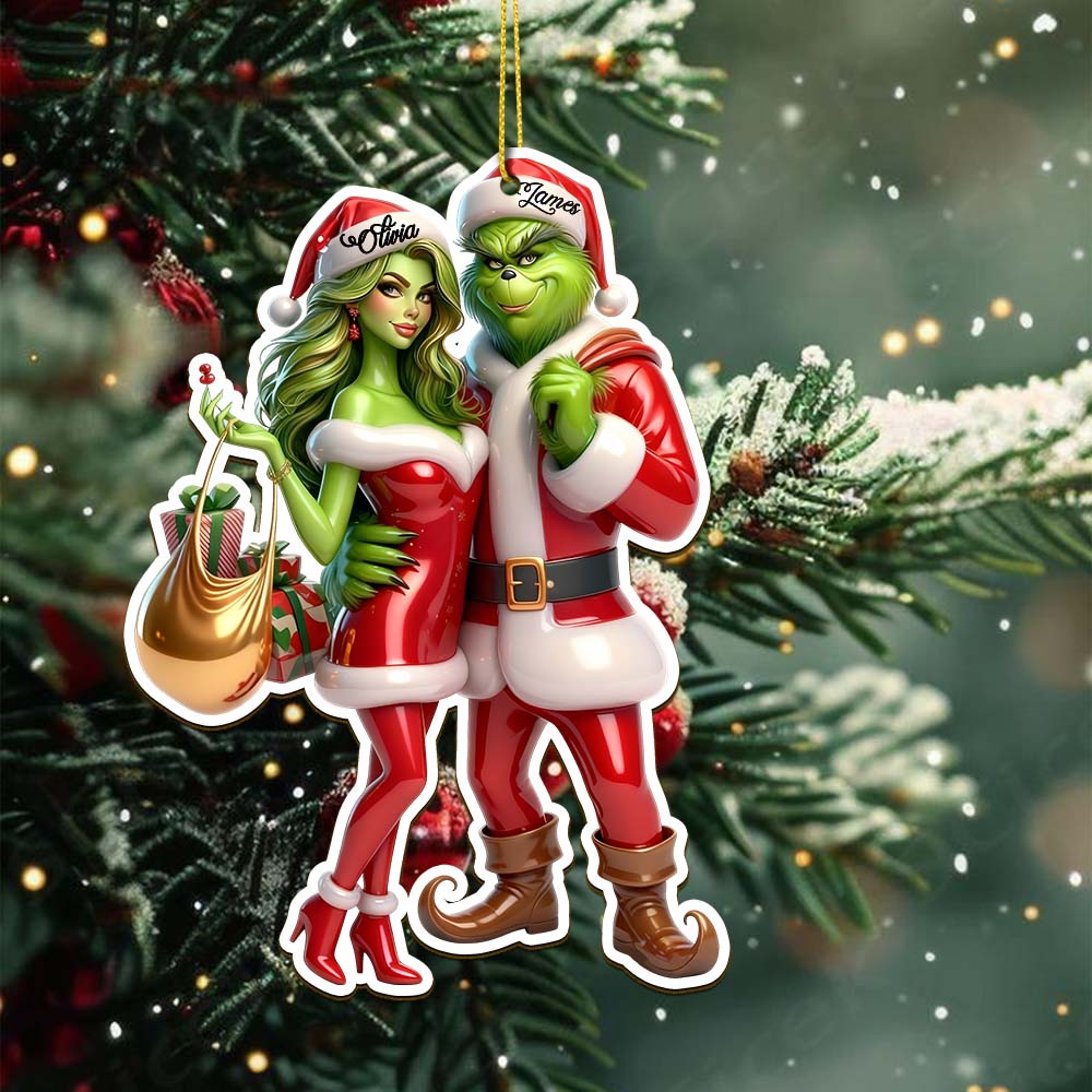Gleammerch The Grinch Acrylic Ornament Gift For Fan - Style 5