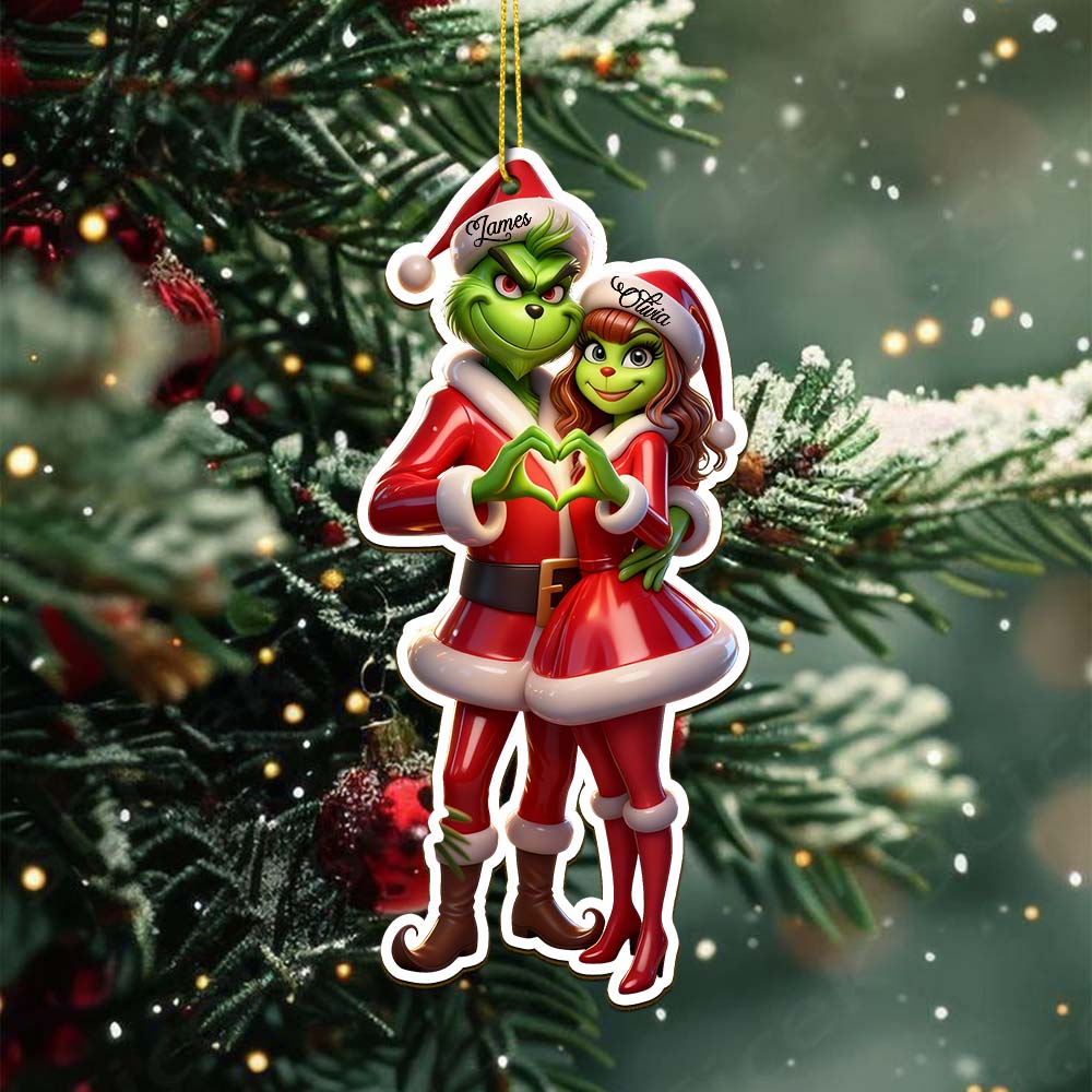 Gleammerch The Grinch Acrylic Ornament Gift For Fan - Style 6