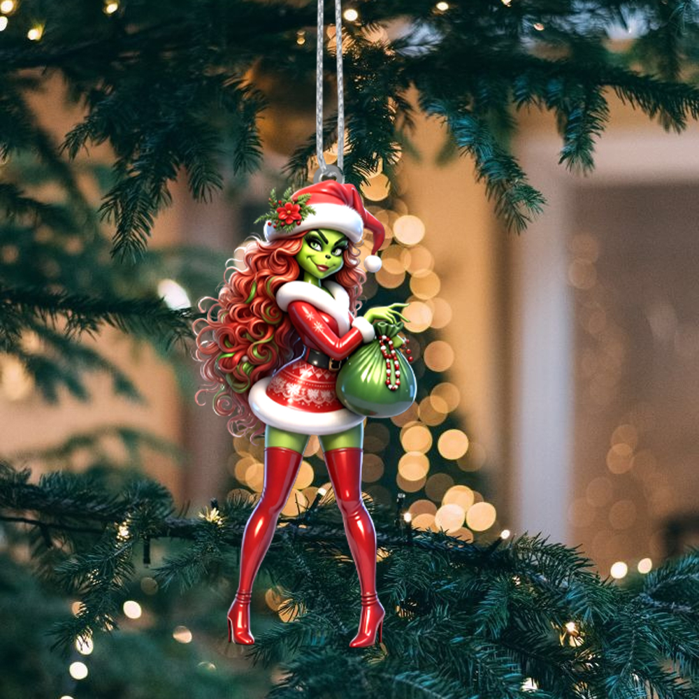Gleammerch The Grinch Acrylic Ornament Gift For Fan - Style 6