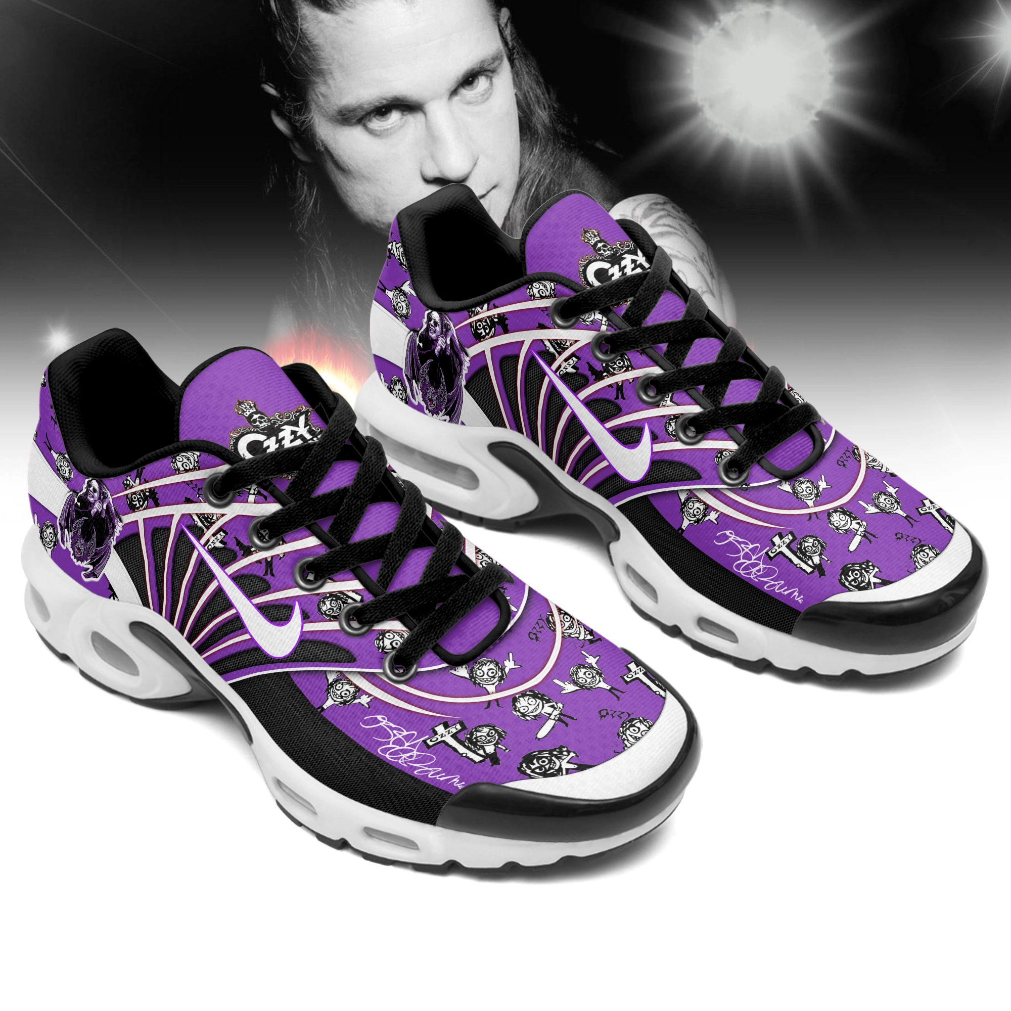 Gleammerch Ozzy Osbourne TN Shoes Sneakers For Men And Women
