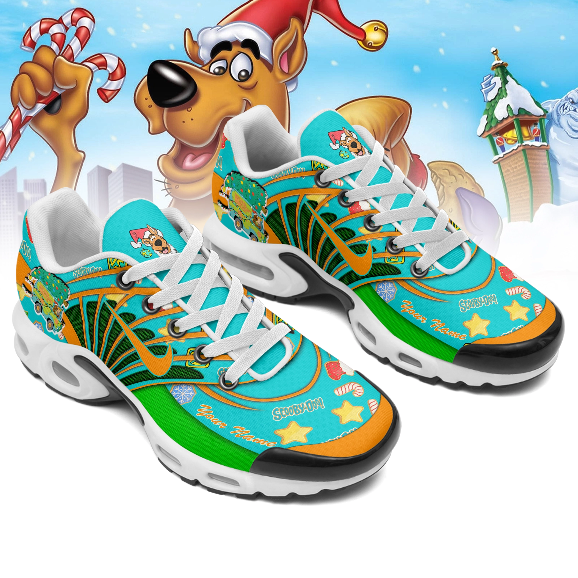 Gleammerch Scooby Doo x Christmas TN Shoes Sneakers For Men And Women