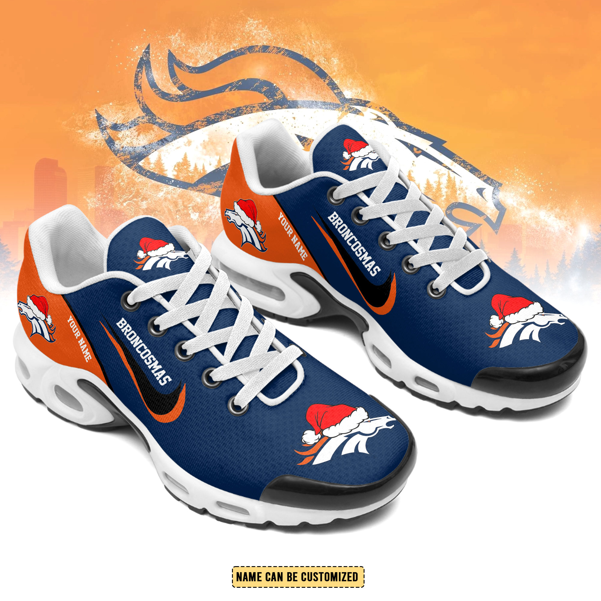Gleammerch Denver Broncos TN Shoes Sneakers For Men And Women